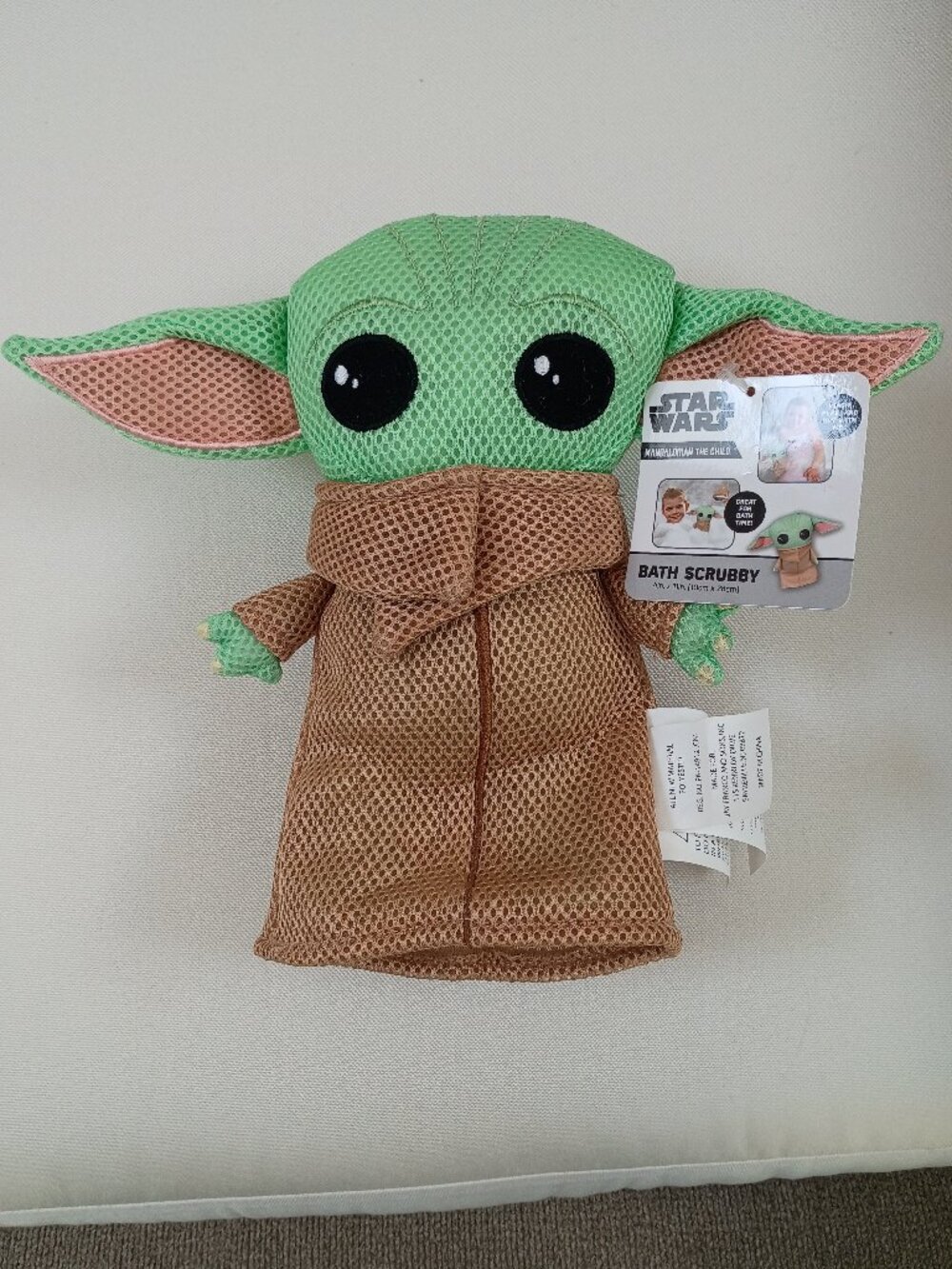 Star Wars The Mandalorian The Child/Grogu Mesh Quick-Dry Bath Toy Scrubby